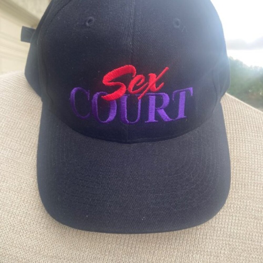 6 Panel Cotton twill Cap with Sex Court logo Front, PBTV logo on Back